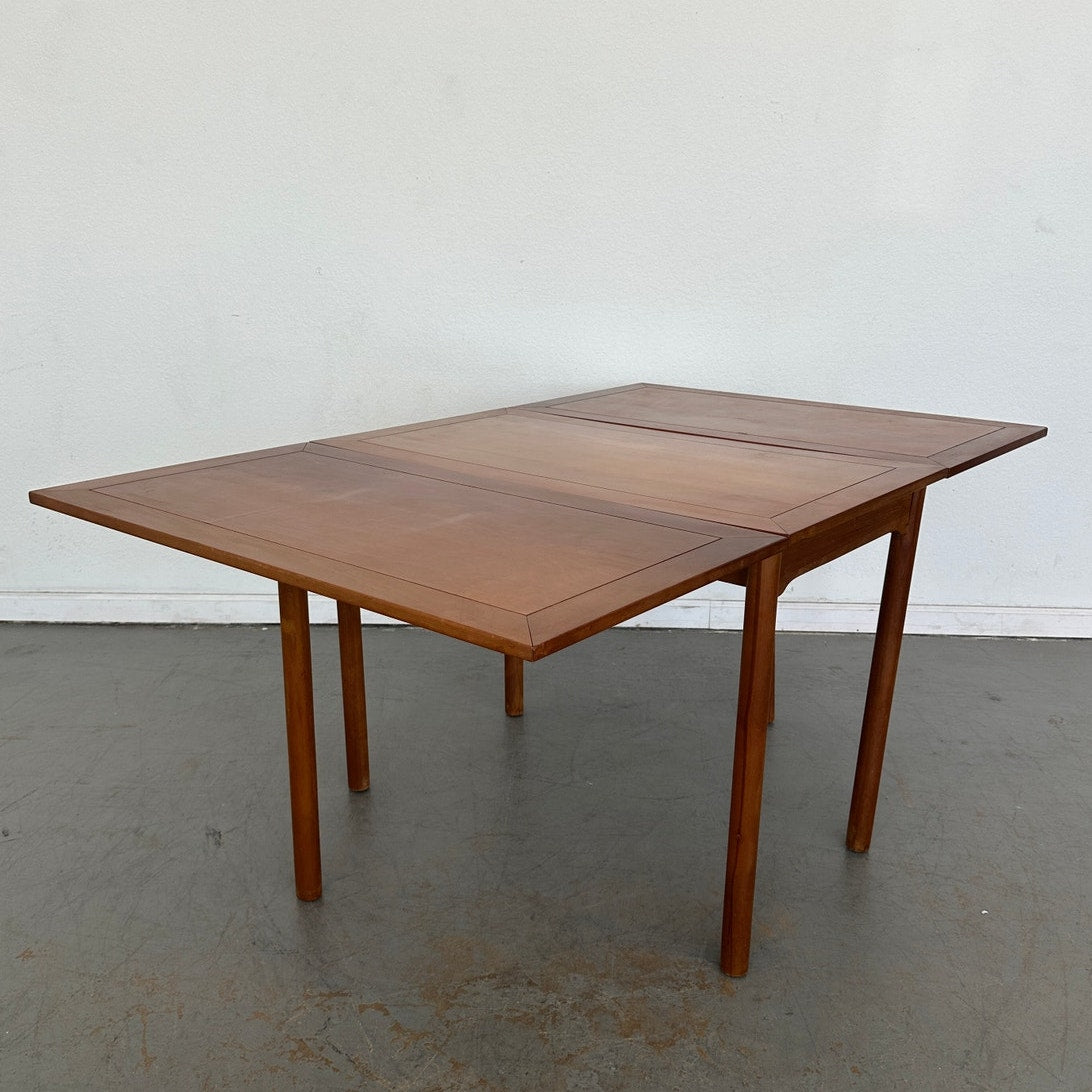 Vintage Danish Modern Drop-Leaf Dining Table