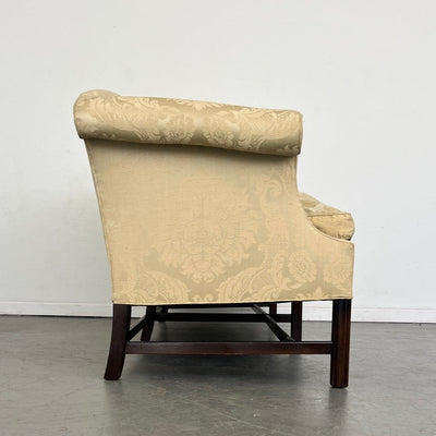 Vintage Chippendale Camelback Sofa