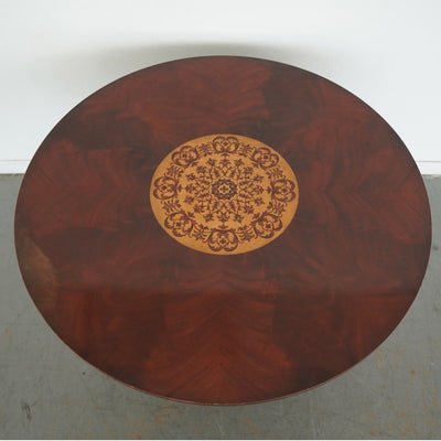 Jonathan Charles Finely Inlaid Mahogany Centre Table