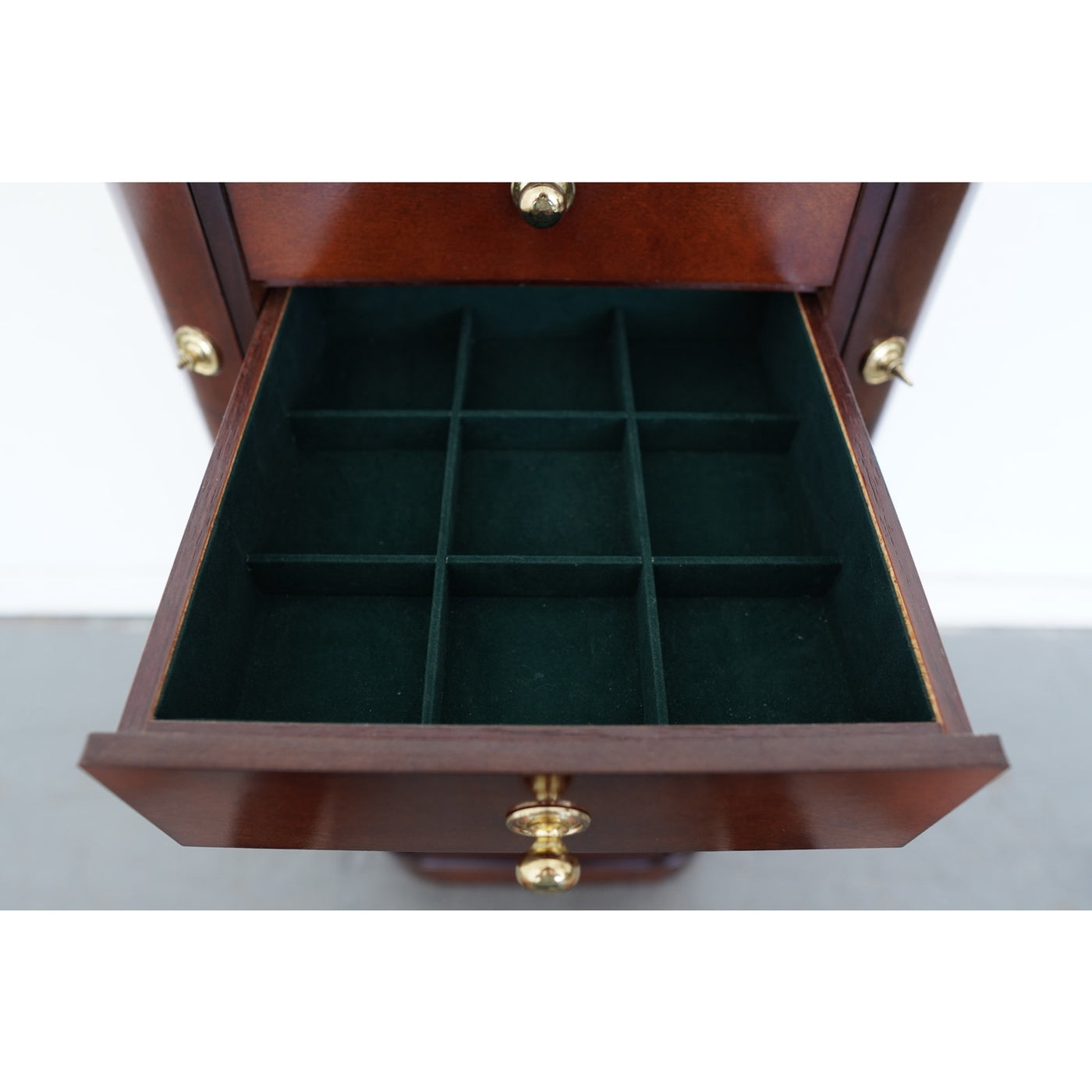 Powell Mahogany Finish Jewelry Armoire