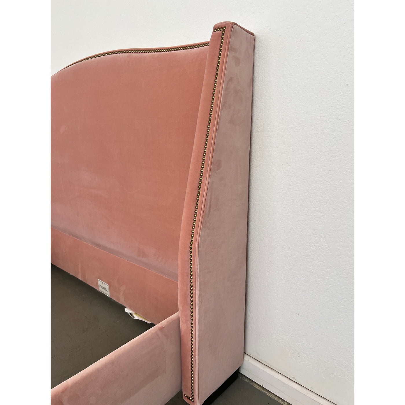 Mitchell Gold Bob Williams Pink Velvet Queen Bed