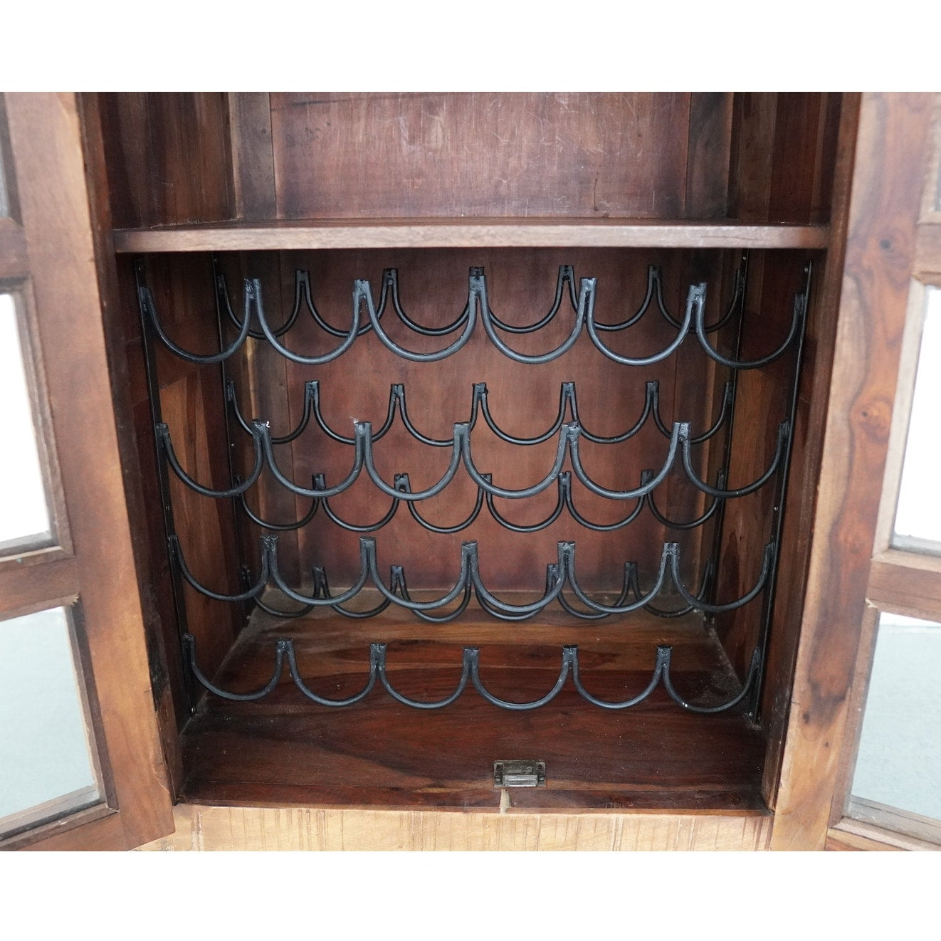 European Reclaimed Wood Wine Cabinet