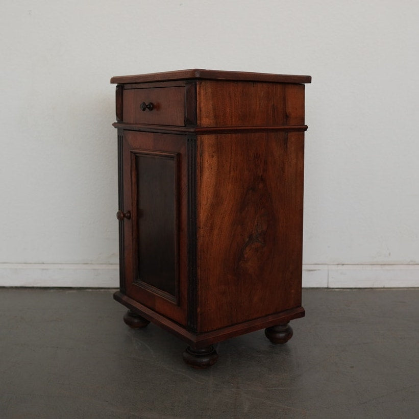 Antique Walnut Bedside Cabinet