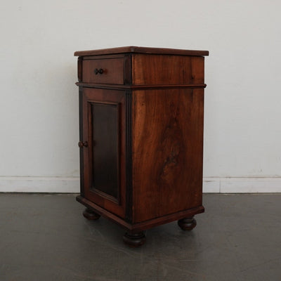 Antique Walnut Bedside Cabinet