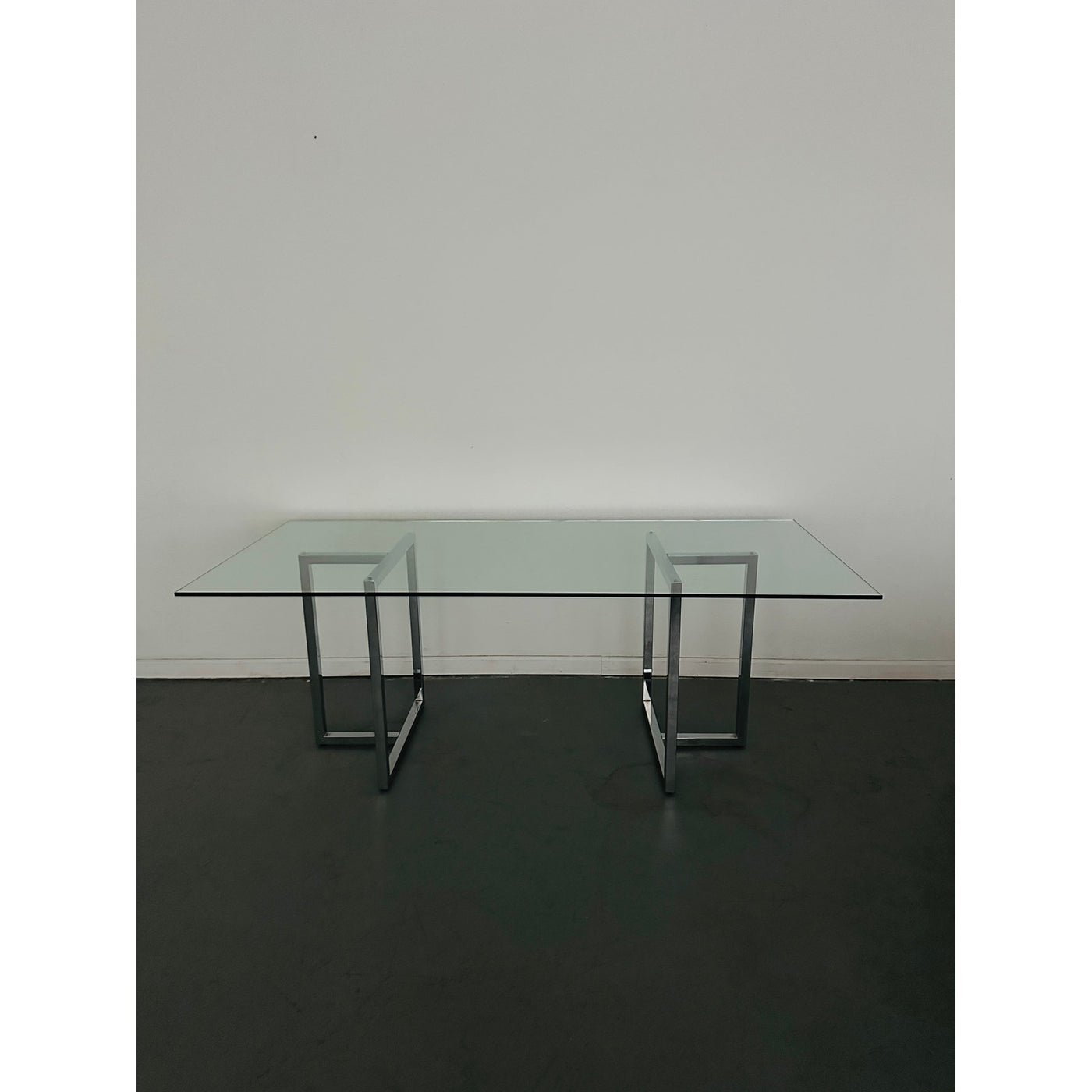 CB2 Silverado Chrome Rectangular Dining Table