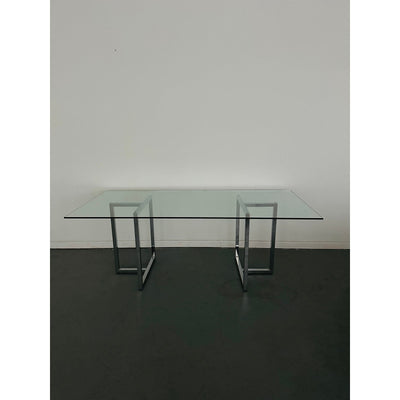 CB2 Silverado Chrome Rectangular Dining Table