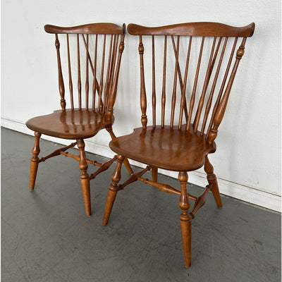 Vintage Fan Back Windsor Side Chairs (Set of 2)