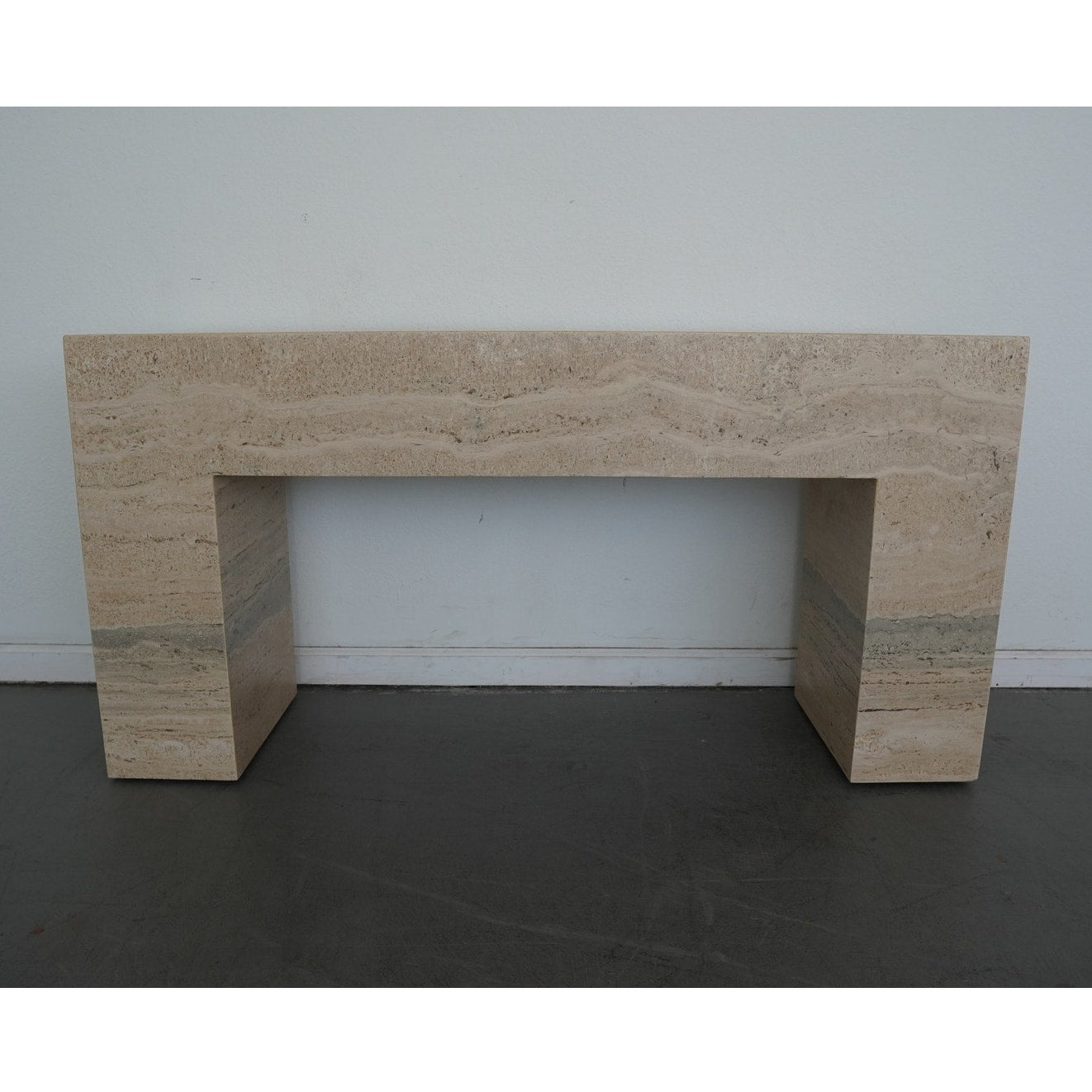 Banana Republic Home Brooklyn Travertine Console