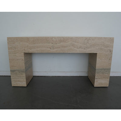 Banana Republic Home Brooklyn Travertine Console