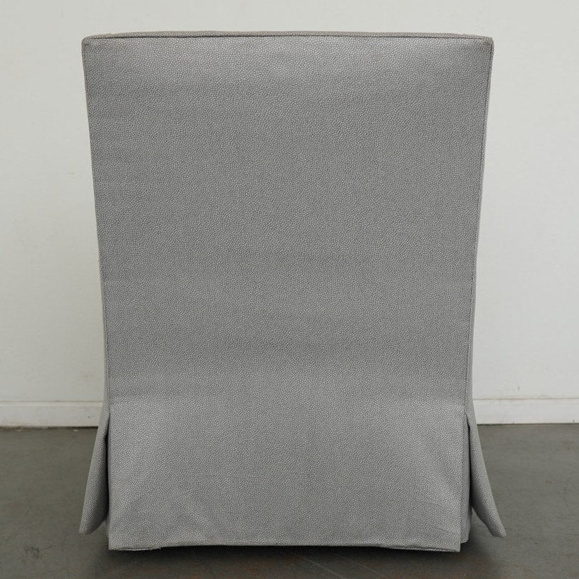 Upholstered Swivel Armchair & Ottoman