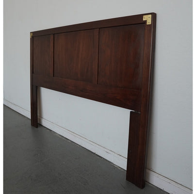 Vintage Henredon Campaign-Style Queen Headboard