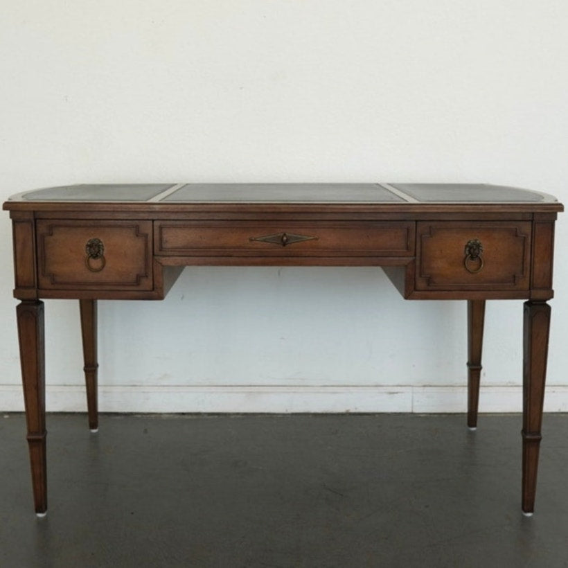 Baker Furniture Leather Top Plat Desk