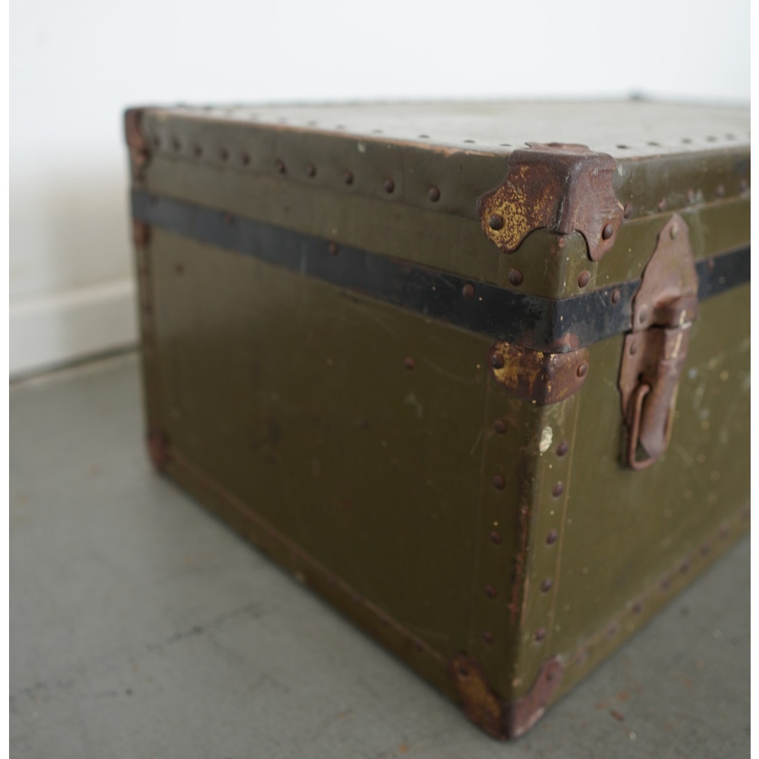 Vintage Military-Style Trunk