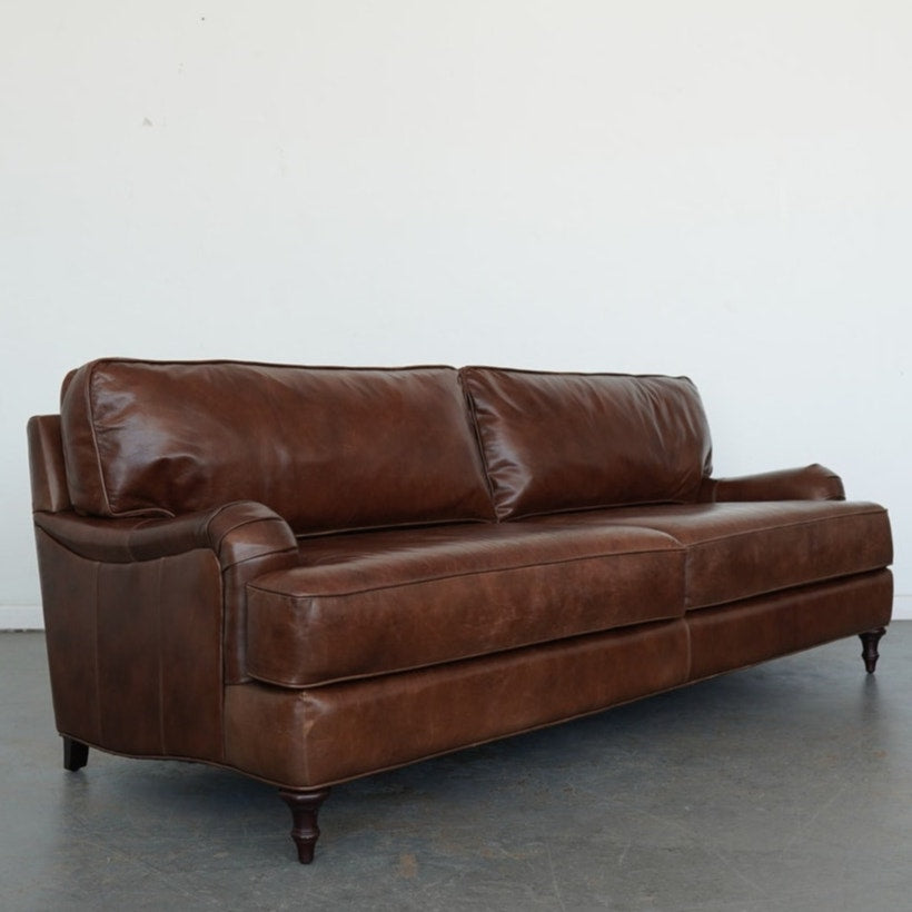 Ballard Designs Wynne Leather Sofa
