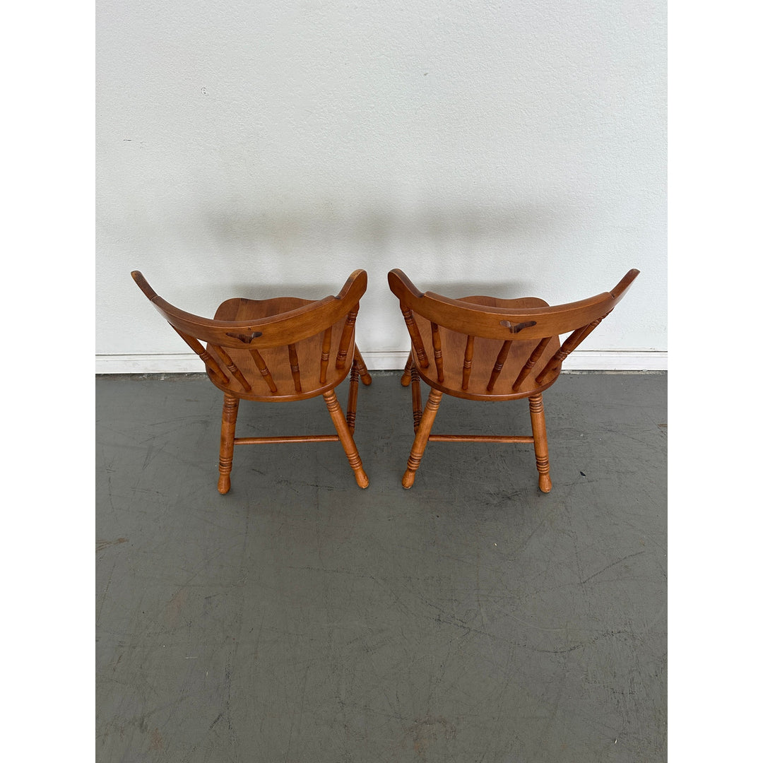 Vintage Tell City Andover Maple Spindle Back Chair (Set of 4) – Lu