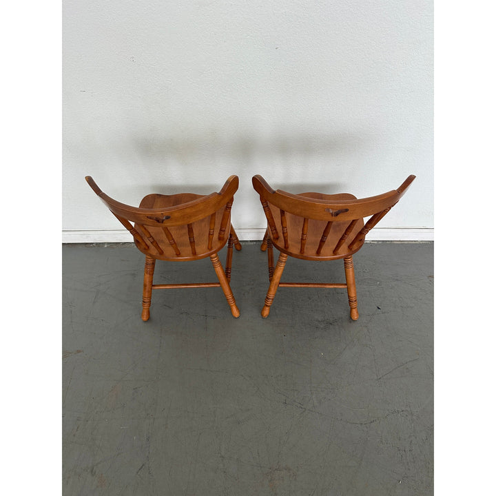 Vintage Tell City Andover Maple Spindle Back Chair (Set of 4) – Lu