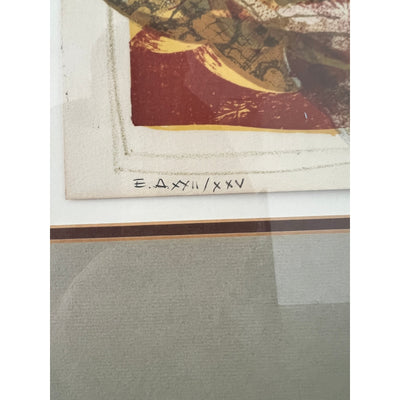 Sunol Alvar “Woman Holding Dove” Signed Limited Edition Lithograph – Framed