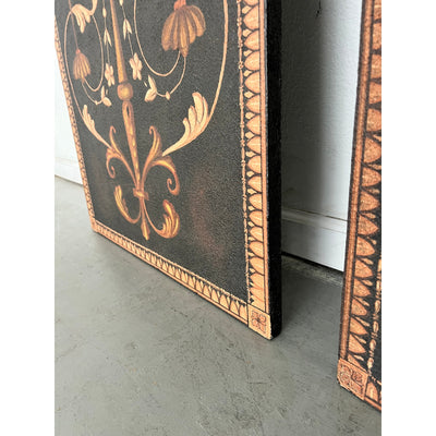 Vintage Maitland Smith Wall Panel Art (Set of 2)