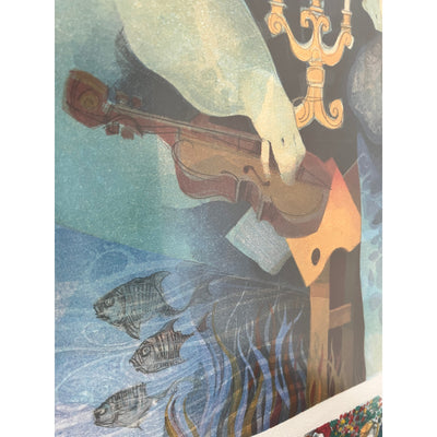 Sunol Alvar “L’Inspiration” Signed 1994 Lithograph with Remarque - Framed