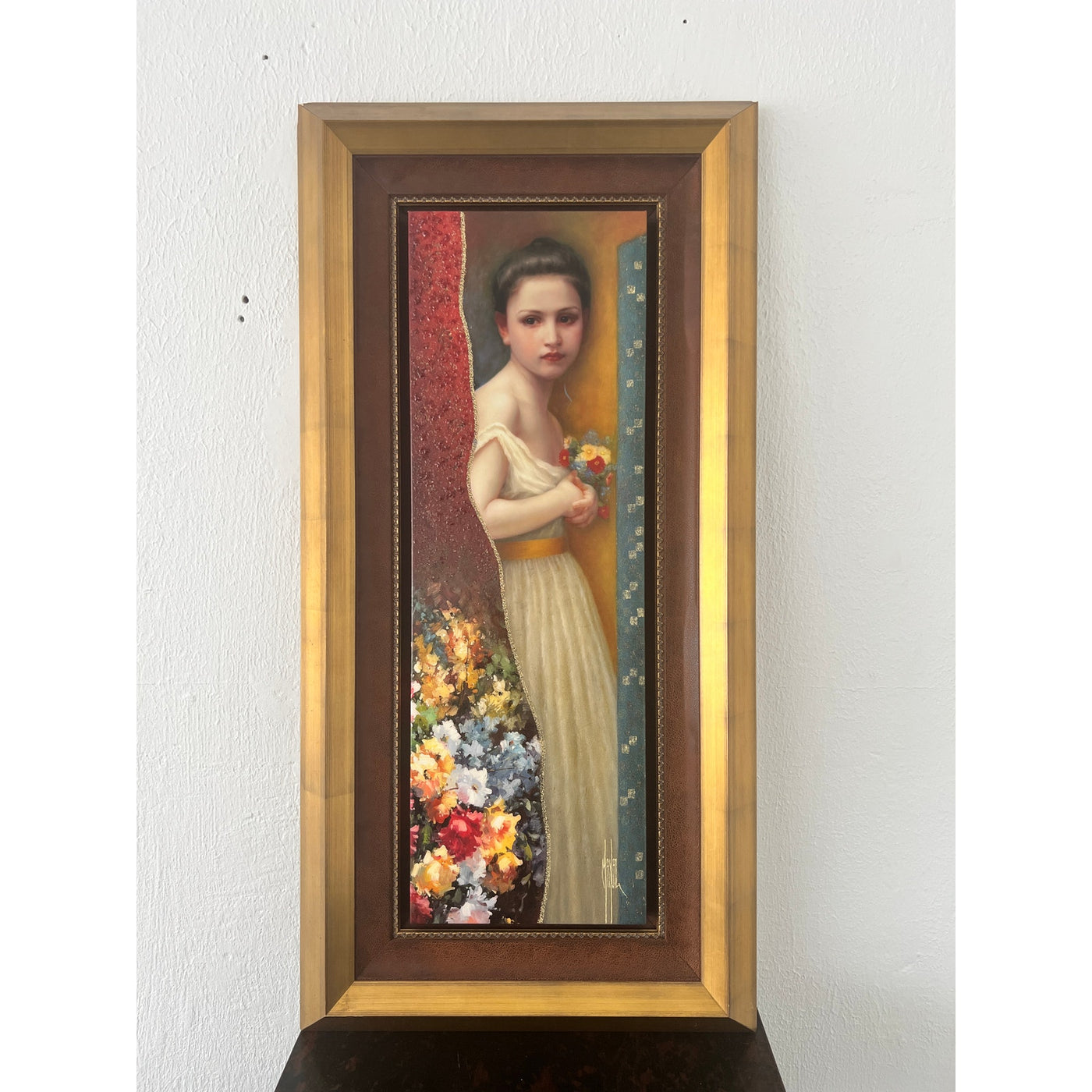 Manaz Limited Edition Wall Art – “Girl with Flowers”