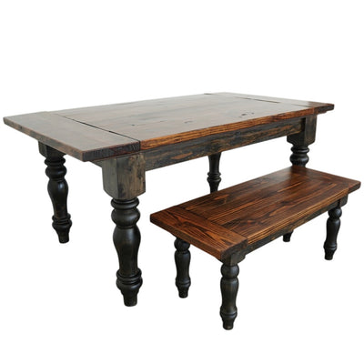 Handmade Farmhouse Table & Bench