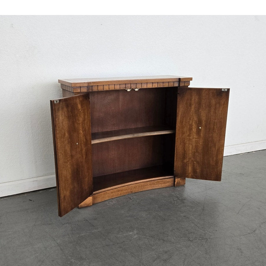 Vintage Drexel Triune Demilune Cabinet