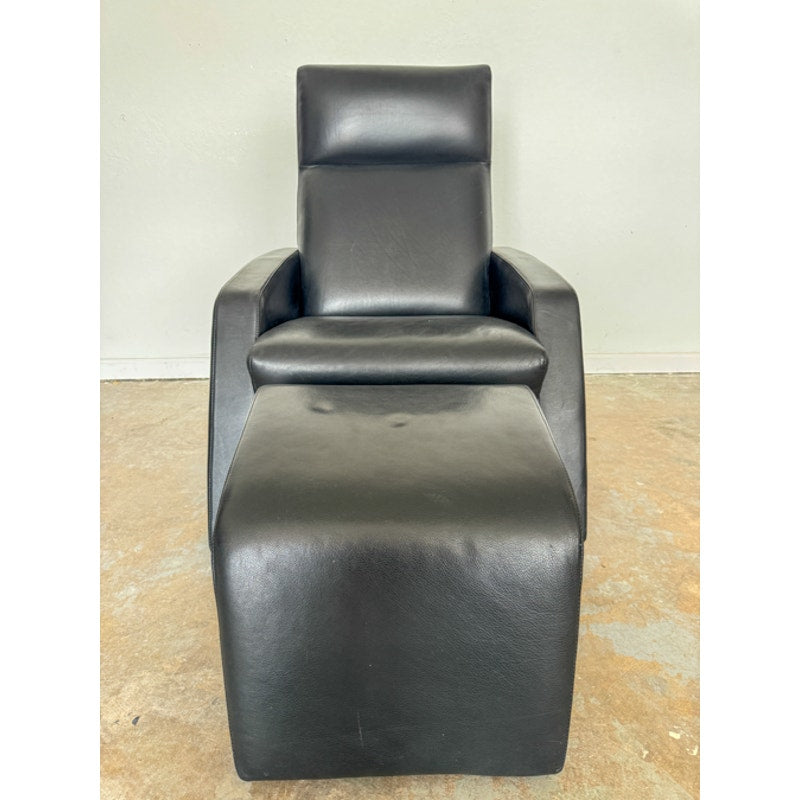 Robb & Stucky Modern Recliner and Ottoman