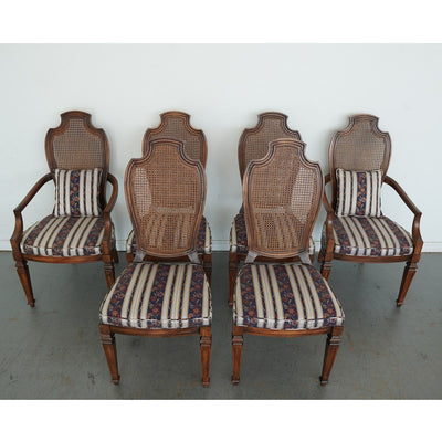 Vintage Century Furniture Louis XVI-Style Cane Back Dining Chairs (Set of 6)