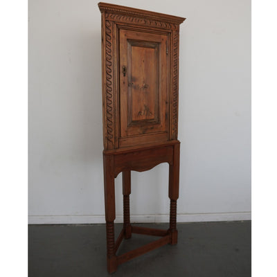 Antique Pine Corner Cabinet