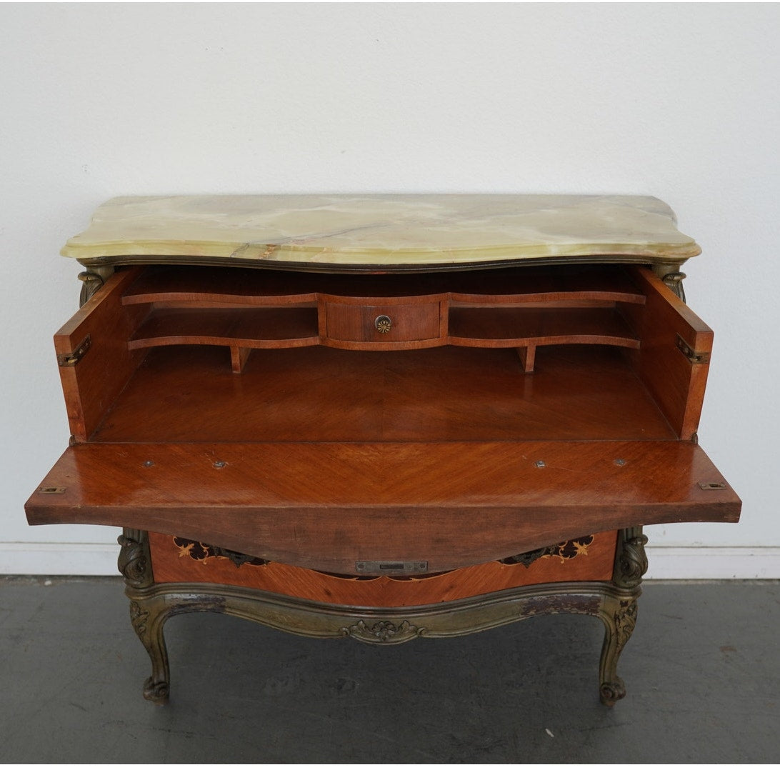 Vintage Louis XV-Style Secrétaire à Abattant