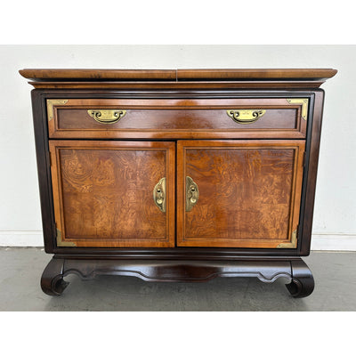 Vintage Broyhill Ming Dynasty Premier Collection Flip-Top Buffet Bar Cabinet