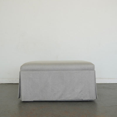 Upholstered Swivel Armchair & Ottoman