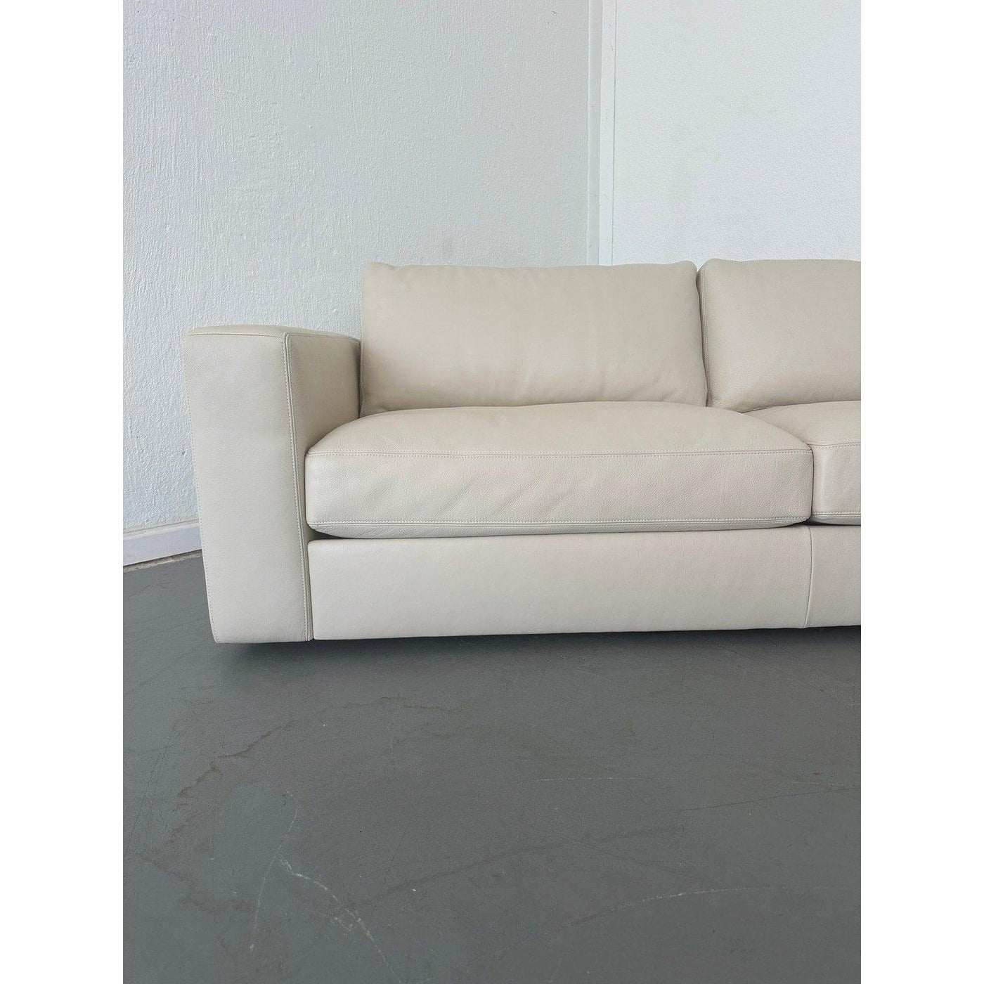 Design Within Reach Reid Leather Sofa