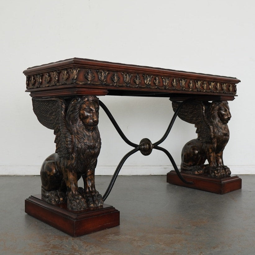 Vintage Neoclassical Style Console Table