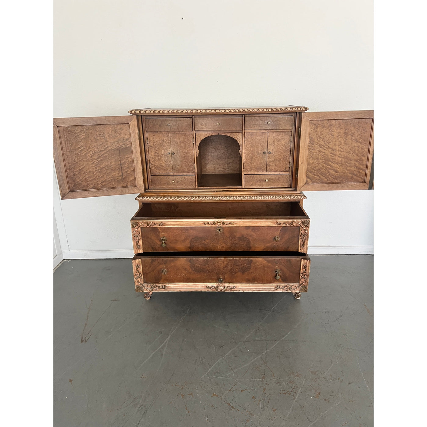 Antique French Rococo Revival Tallboy Chest