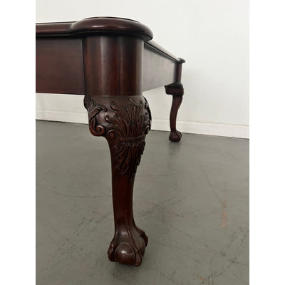Vintage Henkel Harris Ball & Claw Carved Mahogany Coffee Table
