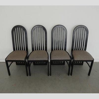 Vintage Pallavisini Italian Modern High-Back Dining Chairs (Set of 4)