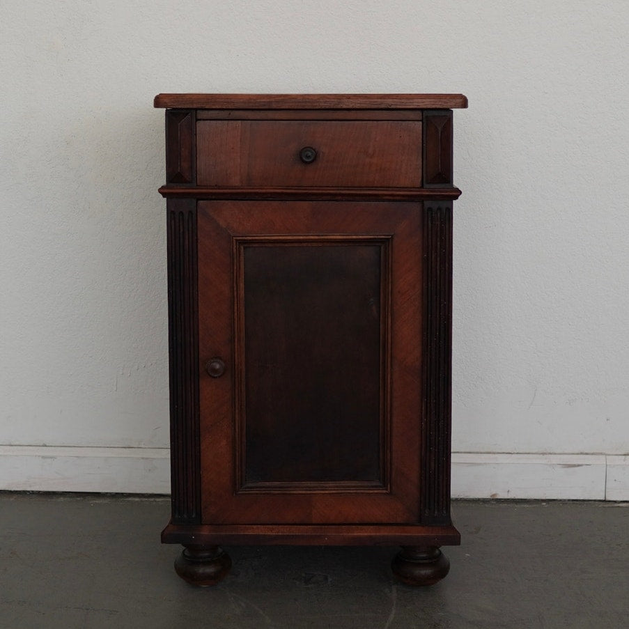 Antique Walnut Bedside Cabinet