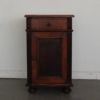 Antique Walnut Bedside Cabinet