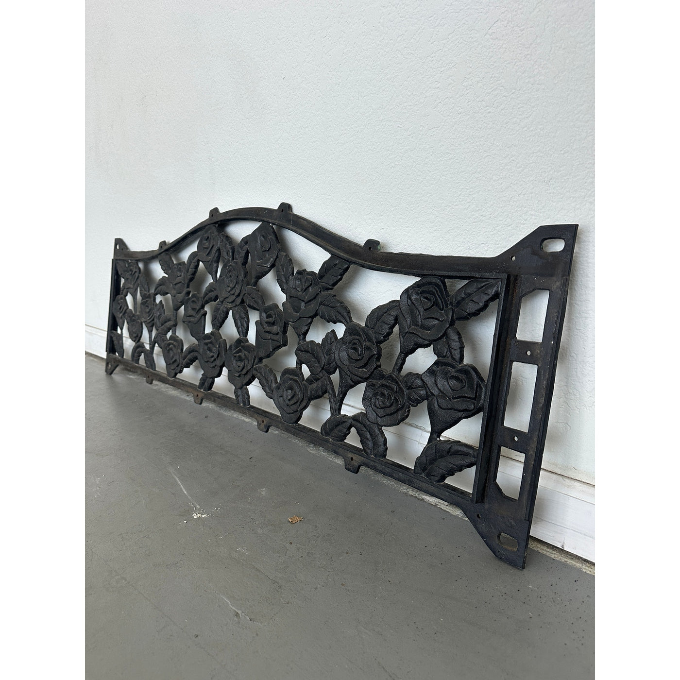 Antique Cast Iron Park Bench Back