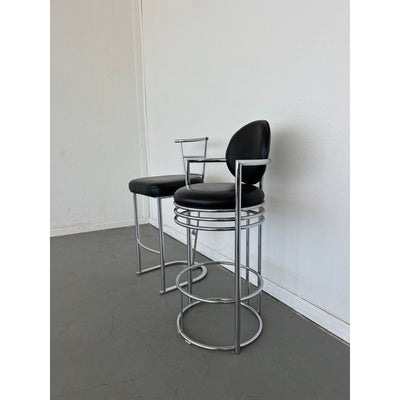 Gunmetal Bar Stools by Design Institute of America, 1970s