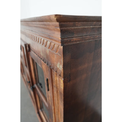 European Hand-Carved Reclaimed Wood Sideboard