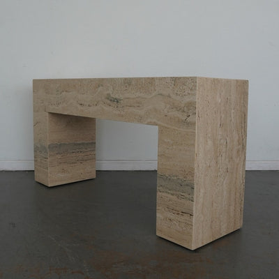Banana Republic Home Brooklyn Travertine Console