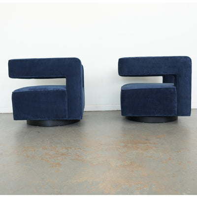 Restoration Hardware Drew Swivel Chair (Set of 2)