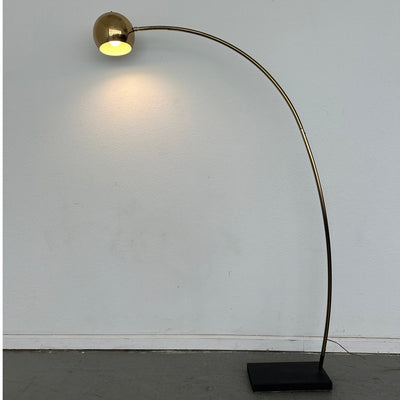 Vintage Mid-Century Brass Arc Floor Lamp