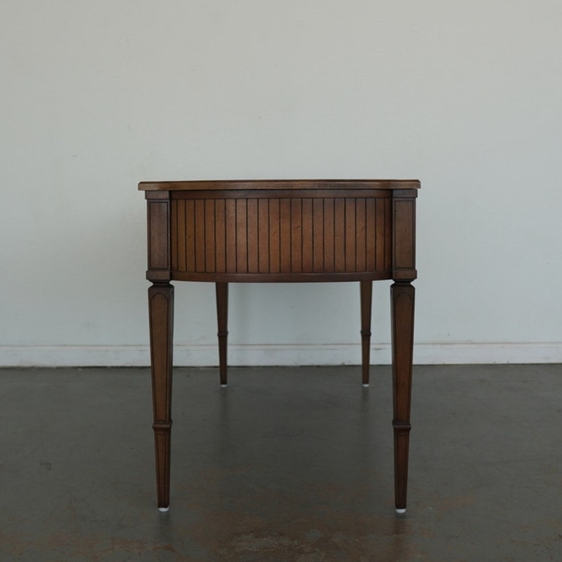 Baker Furniture Leather Top Plat Desk