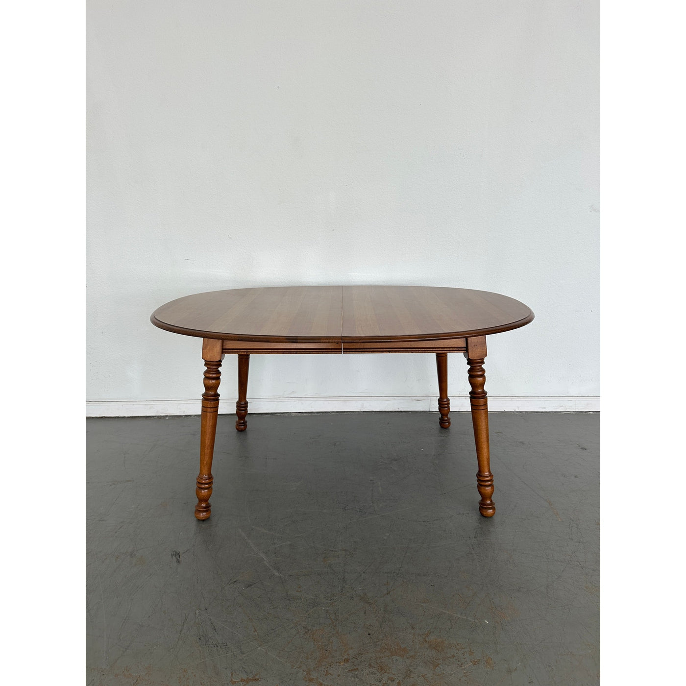 Vintage Tell City Solid Maple Oval Dining Table