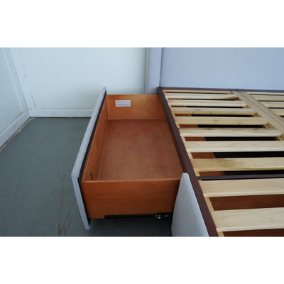 Pottery Barn Harper Upholstered Storage Platform King Bed