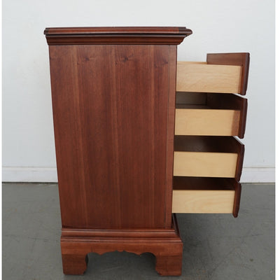 Vintage American Drew Traditional Mahogany 4-Drawer Nightstand