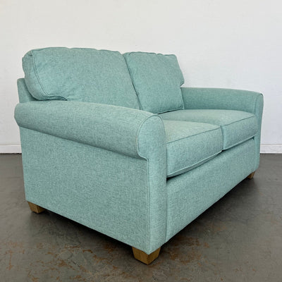 My Coastal Home Aqua Blue Coastal Loveseat
